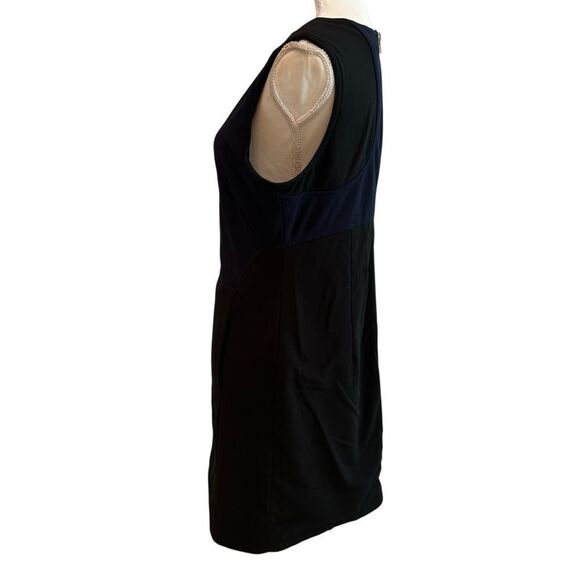 KaufmanFranco Colorblock Sheath Dress Exposed Zipper Back Size 12 - Picture 2 of 8